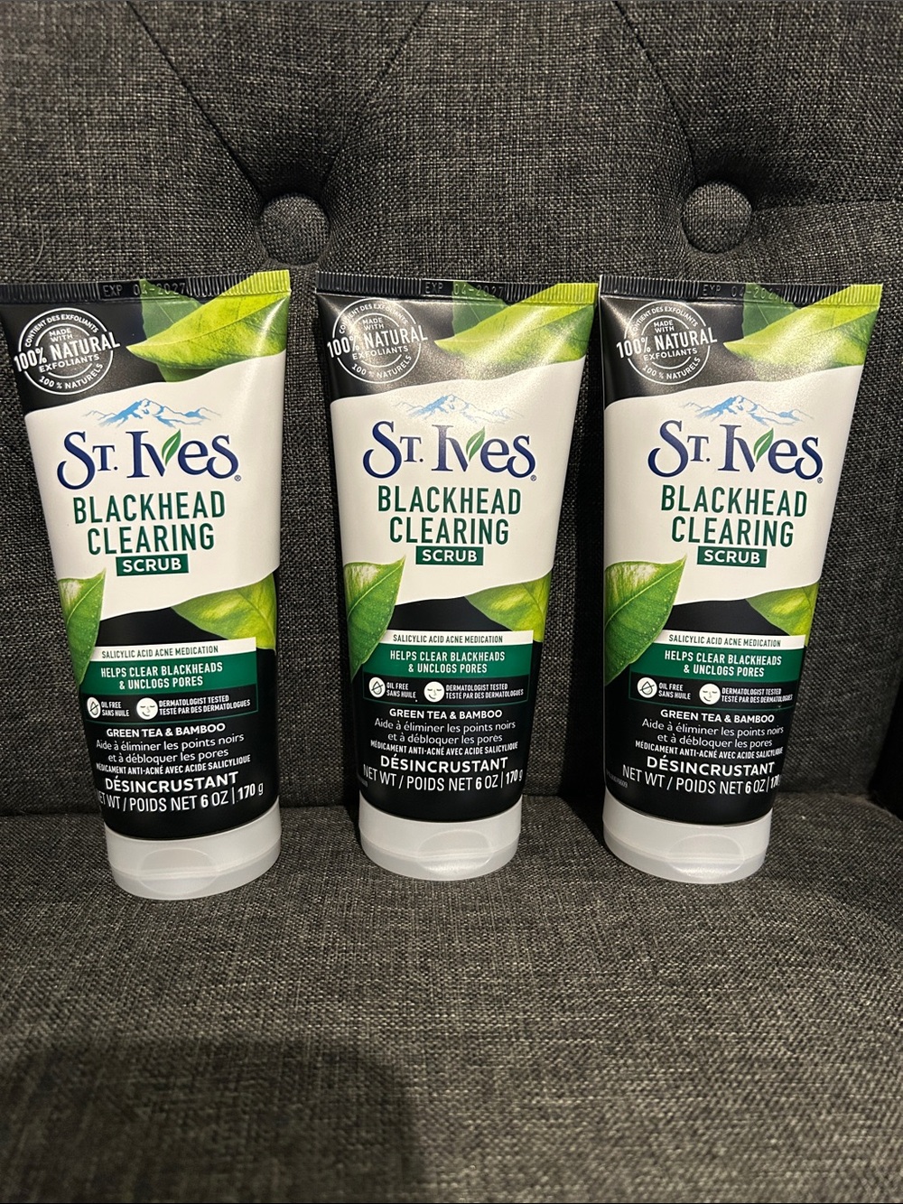 NEW 🆕 Lot of THREE St Yves Blackhead Clearing Scrub - Green (Green Tea & Bamboo)